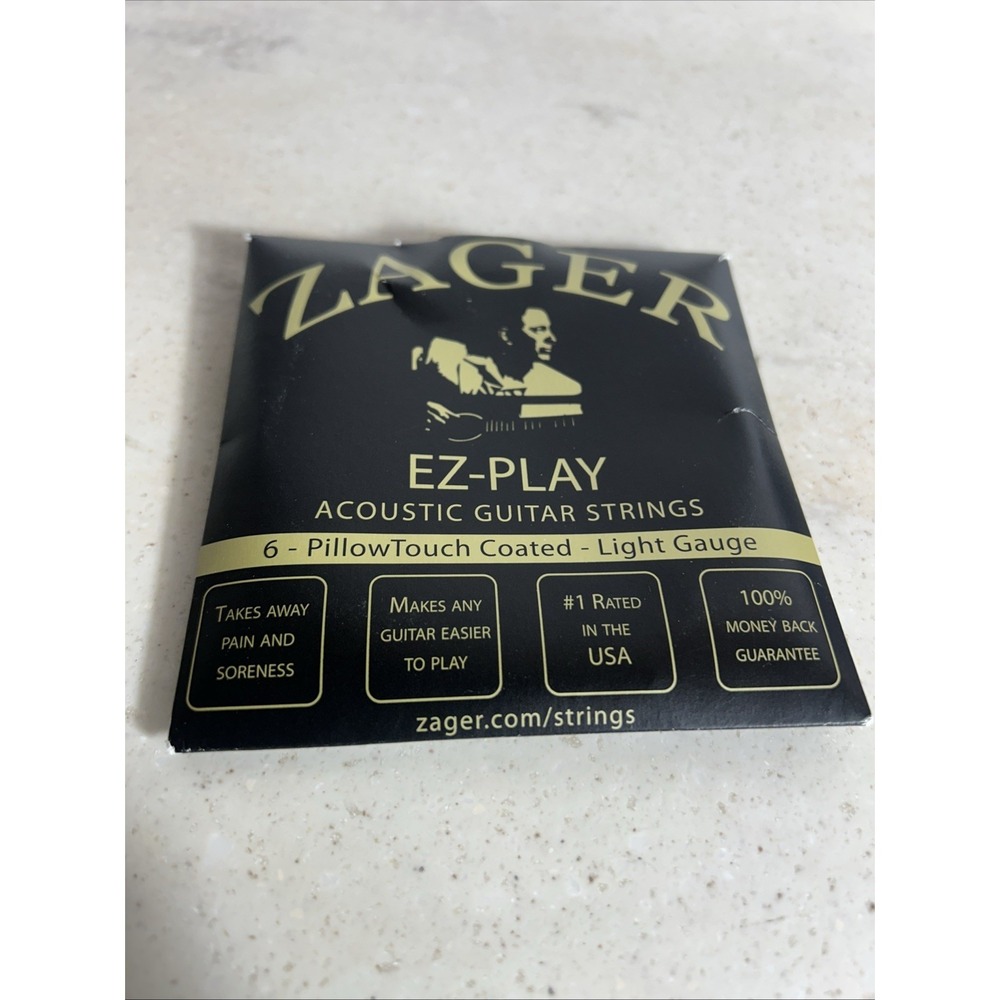 Zager Easy Play Acoustic Guitar Strings 80/20 Bronze Custom Light Pack of 1